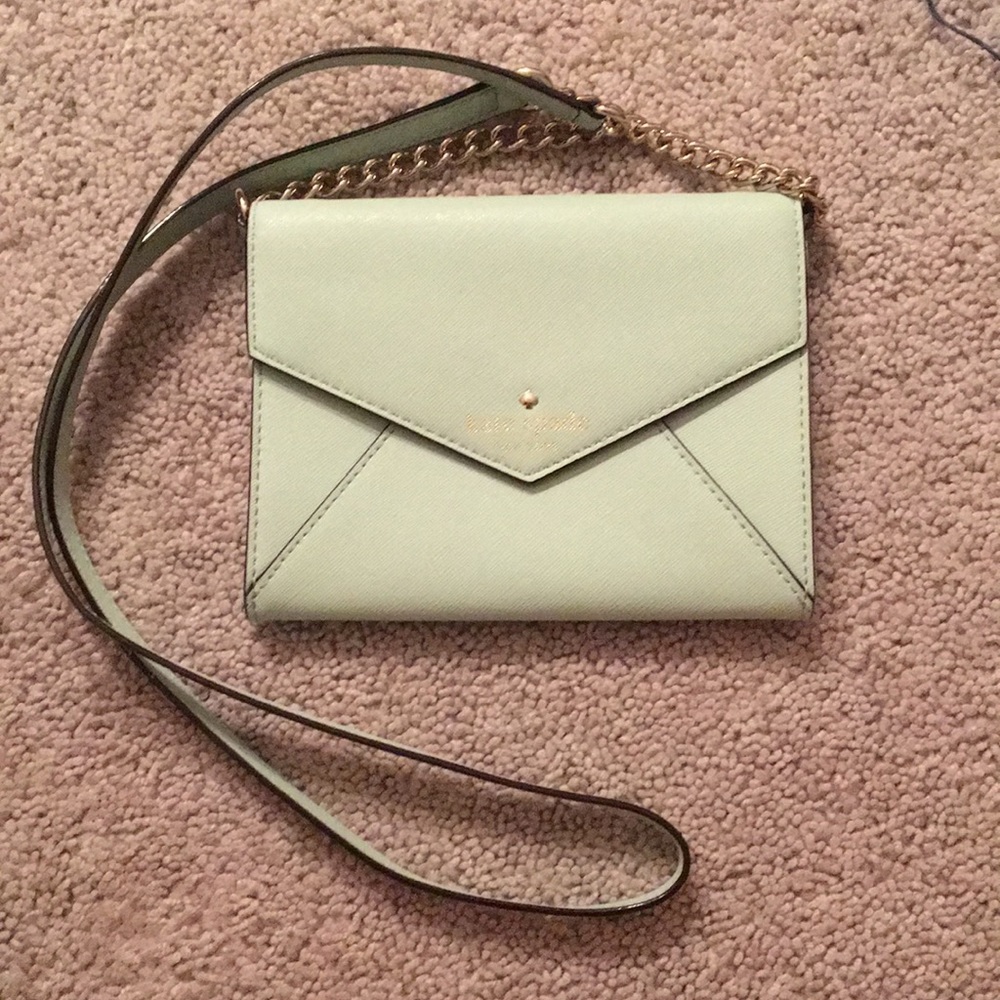 Mint Kate Spade Cedar Street crossbody.  Mint